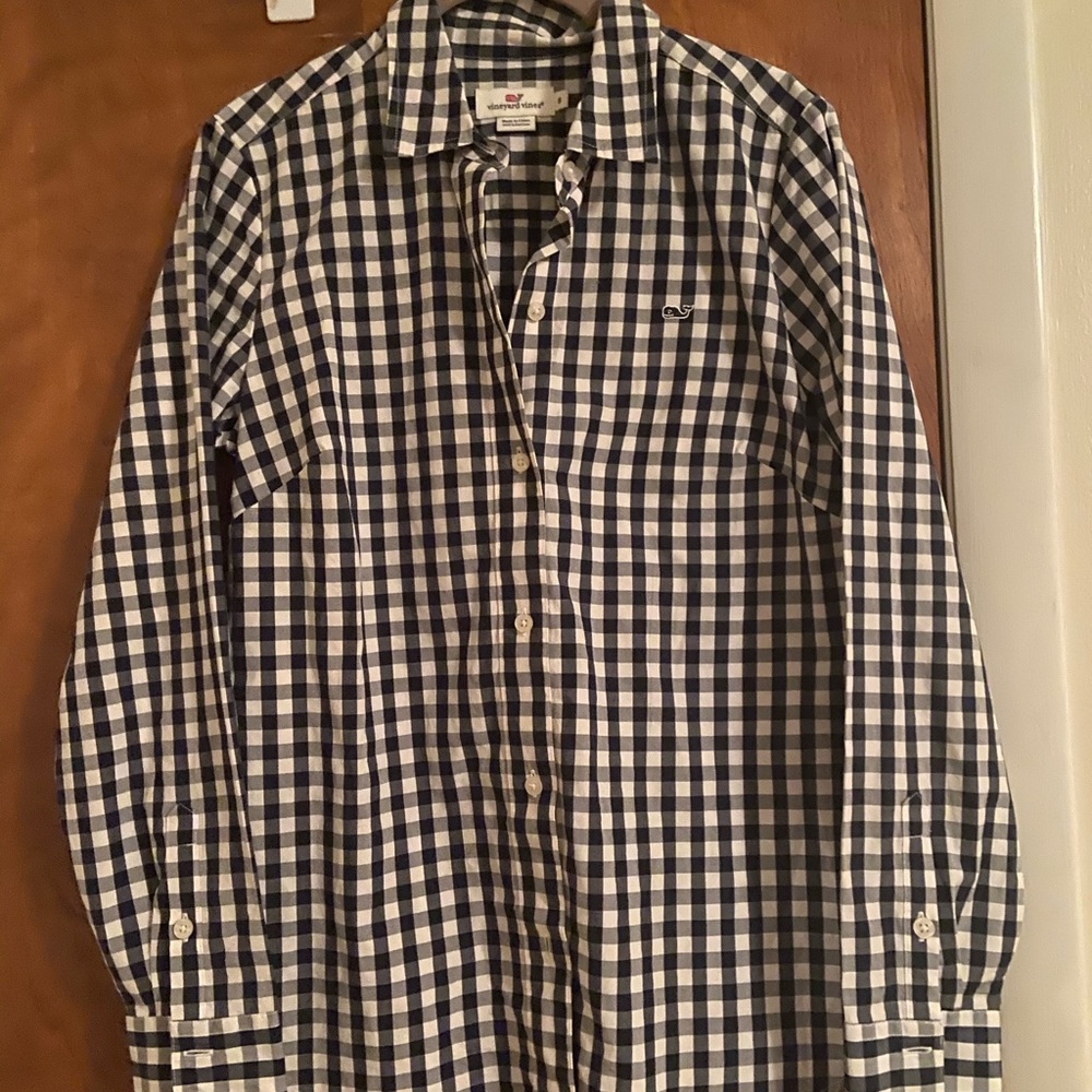 vineyard vines gingham button down